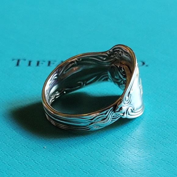 1890 Tiffany &Company Broom Corn Spoon Ring in Sterling Silver #69 - Picture 7 of 17